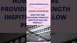 Castellated Beam structuralengineering castellatedbeam steelstructure [upl. by Kiehl]