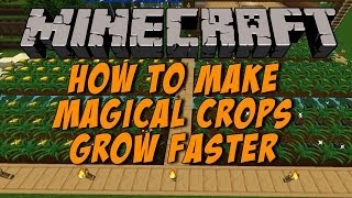 Make Magical Crops Grow Faster Minecraft 164 [upl. by Sedrul91]