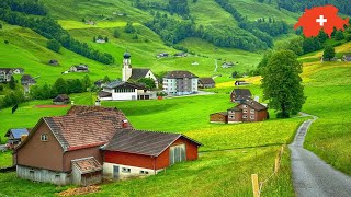 Switzerland  The most beautiful villages in Switzerland  Rainy walk in Appenzell [upl. by Truitt]