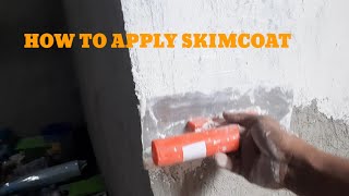 HOWTO APPLY SKIM COATBOSTIKCOMPLETE STEPS [upl. by Josler]