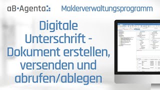 Digitale Unterschrift  Dokument erstellen versenden und abrufen [upl. by Droffats]