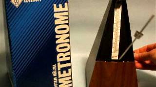 Wittner Pyramid Metronome with Bell for sale on eBay Wind Up Metronomes [upl. by Pinckney]