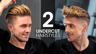 2 QUICK amp EASY Undercut Hairstyles For Men  Men’s Hair Tutorial [upl. by Sivehc945]