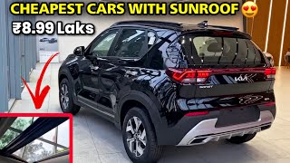 Top 5 Cheapest Sunroof Cars in india🔥सबसे सस्ती सनरूफ वाली कारें  Affordable Sunroof Cars In 2025 [upl. by Nalda]