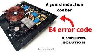 Induction stove E4 error code solution  induction cooker repair [upl. by Attenrad]