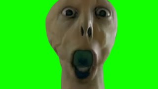 Yelling creature green screen [upl. by Hnahym]