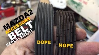 Mazda2  Accessory Belt Replacement [upl. by Lesko]