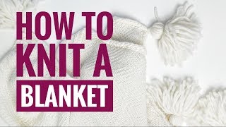 How to knit a blanket  Part 1Knitting machine tutorial [upl. by Jana]