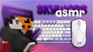 Keyboard  Mouse ASMR  Minecraft Skywars [upl. by Shriver404]