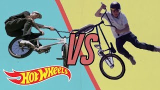 Kaden and Seans BMX Faceoff  Challengers  HotWheels [upl. by Ludvig]