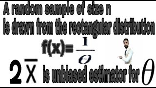 Unbiased Estimator Example Problems in 2020 19  Unbiased  Chapter 15  fx  x bar [upl. by Armelda]