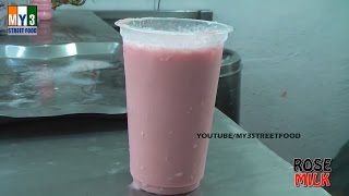 ROSE MILK SINCE 60 YEARS IN INDIA  RARE STREET FOOD  Rajahmundry Street Foods street food [upl. by Apollus]