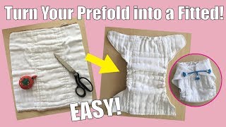 HOW TO MAKE A FITTED CLOTH DIAPER TUTORIAL  PATTERN [upl. by Nika]