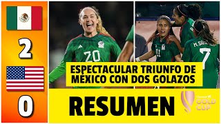 MÉXICO venció a Estados Unidos y clasificó primero de grupo a cuartos de final  Copa Oro Femenina [upl. by Amrita]