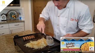 Reviewing Idaho Spuds Hashbrowns From Costco  Chef Dawg [upl. by Koosis]