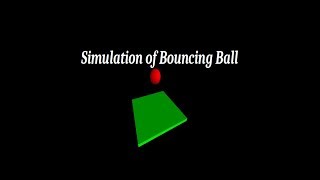 Simulation of Bouncing Ball VPython Tutorial 1 Visual Python [upl. by Rozina]