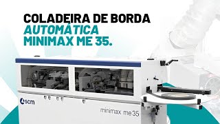 Coladeira de Borda Automática SCM Minimax me 35 [upl. by Analle]