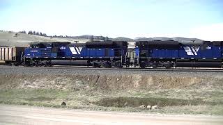 Montana Rail Links SD70aces Put to the Test [upl. by Fayette]