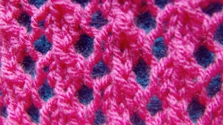 WZORY NA DRUTACHKNITTING STITCH AZUROWE OSEMKI [upl. by Anai]