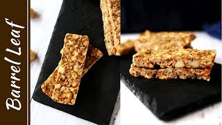 1 碗搞定 免烤花生醬燕麥能量棒 1Bowl NoBake Peanut Butter Oatmeal Energy Bars [upl. by Nireil663]