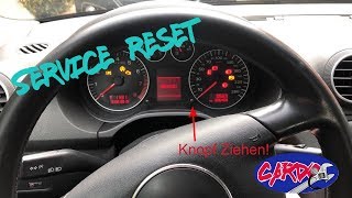 Service ZurücksetzenService reset Audi A3 8P [upl. by Notlrak601]