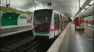 Métro de Paris Ligne 9 Pont de Sèvres  Mairie de Montreuil MF 01 [upl. by Pish]