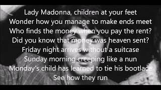 Lady Madonna lyrics Paul McCartney with Wings [upl. by Poirer]