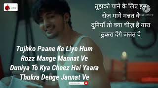 Jannat Ve LyricsEnglish amp HindiDarshan RavalNirmaanIndiemusiclabelNaushad KhanMonsoon Song [upl. by Nesto]