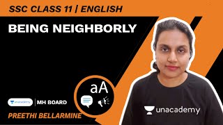 Being Neighborly  HSC 11  English  Preethi Bellarmine [upl. by Riker]