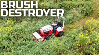 Tough Cut Mows Overgrown Brush amp Trees [upl. by Acsisnarf263]