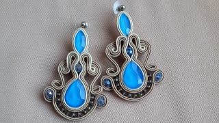 TUTORIAL  Soutache Earrings  earring making process  40 Free Listings on Etsy [upl. by Aronel]