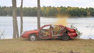 The Big 10 Inch Takes on a Ford Taurus  Damariscotta Pumpkinfest 2010 [upl. by Sremlahc141]