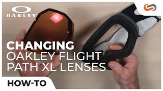 How to Change Oakley Flight Path Lenses  SportRx [upl. by Nyer69]