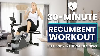 30Minute Recumbent Bike Workout [upl. by Ahsenar]