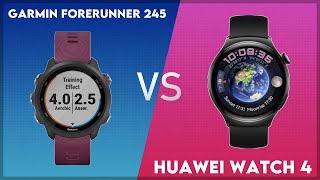 Garmin Forerunner 245 vs Huawei Watch 4 Comparison [upl. by Llevron]