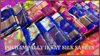 POCHAMPALLY IKKAT SILK SAREES WITH PRICE [upl. by Kovar389]