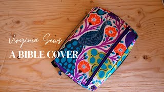 How to Sew a Simple Book Cover by Debbie Shore [upl. by Dnomra343]