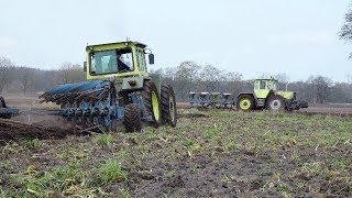 PFLÜGEN MIT 10 SCHAREN  2x MBTrac 1600NiedersachsensAgrarFilmer [upl. by Enel]