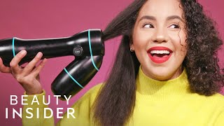 Can A Reverse Hair Dryer Create An Instant Blowout  Beauty or Bust [upl. by Nolubez]