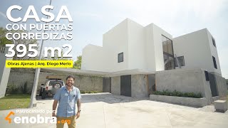 INCREÍBLE CASA con PUERTAS CORREDIZAS con ACABADOS DE PRIMERA  Obras Ajenas  Arq Diego Merlo [upl. by Poler]