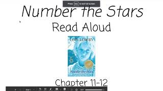 Number the Stars Chapter 11 amp 12 Read Aloud [upl. by Reaht]