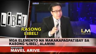 LEGAL MINDS KASONG LIBEL PAANO MAPAGTIBAY [upl. by Nowyt]