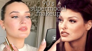 90s Supermodel Inspired Makeup  Jessica Clements [upl. by Tymes420]