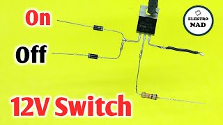 HOW TO USE MOSFET AS A TOUCH SWITCH [upl. by Gerfen]