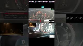 V40 VS MAZDA3  2019 V40 15 T3 Geartronic 152HP VS 2014 Mazda 3 15 SkyactivG 120HP [upl. by Larsen]