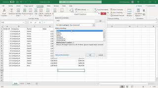 How to use Insert Function Dialogue box to enter formulas in Excel  Office 365 [upl. by Noteloc202]