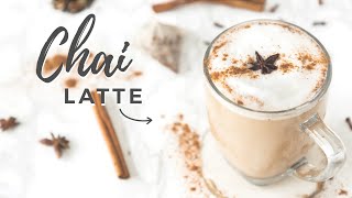 How to Make a HEALTHY Chai Tea Latte [upl. by Saval]