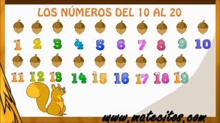 Los números del 10 hasta el 20 1° primaria [upl. by Anyela762]