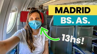 Vuelo Madrid  Buenos Aires 😷✈️ Iberia con nuevas medidas  Ceci Saia [upl. by Sirromed]