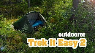 Trekkingzelt Trek It Easy 2  das 2 Personenzelt [upl. by Luaped]